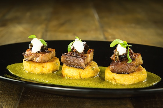 Pork Belly Arepa, Photo Credit Emiliano Brooks