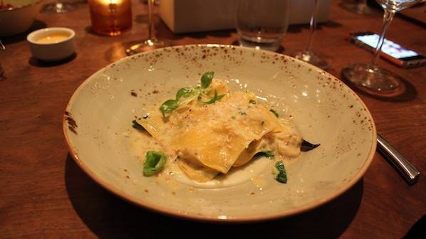 Our Latest Obsession: Open Faced Florida Stone Crab Ravioli