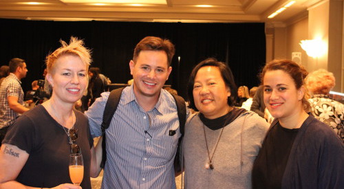 L-R: Elizabeth Faulkner, David Sabin, Anita Lo