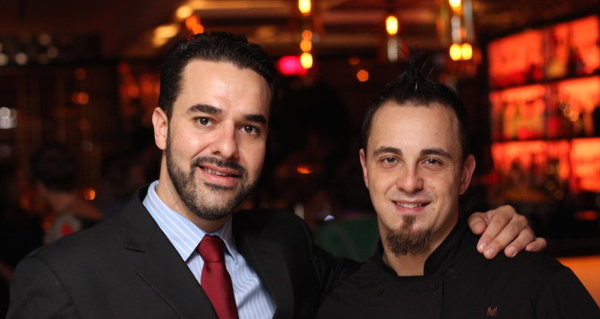 Sommelier Jonathan Negrin and Chef de Cuisine Jonathan Negrin