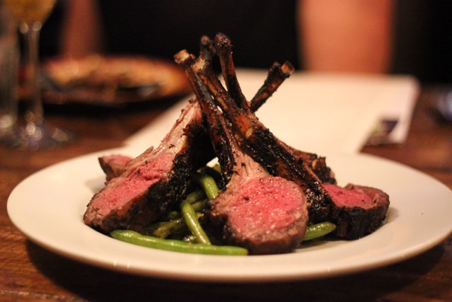 lamb chops at Tanzy Restaurant