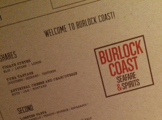 Burlock Coast Menu