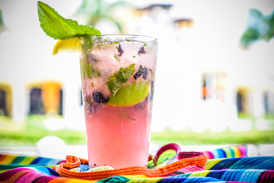 Blueberry Lemondade Mojito from Cabo Flats