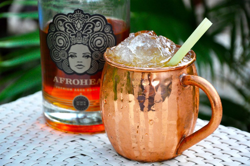 rum month - afrohead rum - ginger mojito